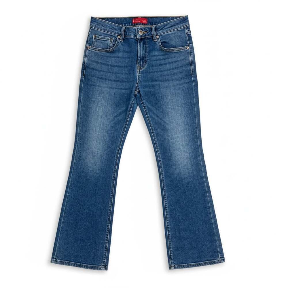 Levi’s 517 Girls Flare Jeans Size 14 Stretch Blue Denim